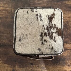 Cowhide Patterned Jewelry Box